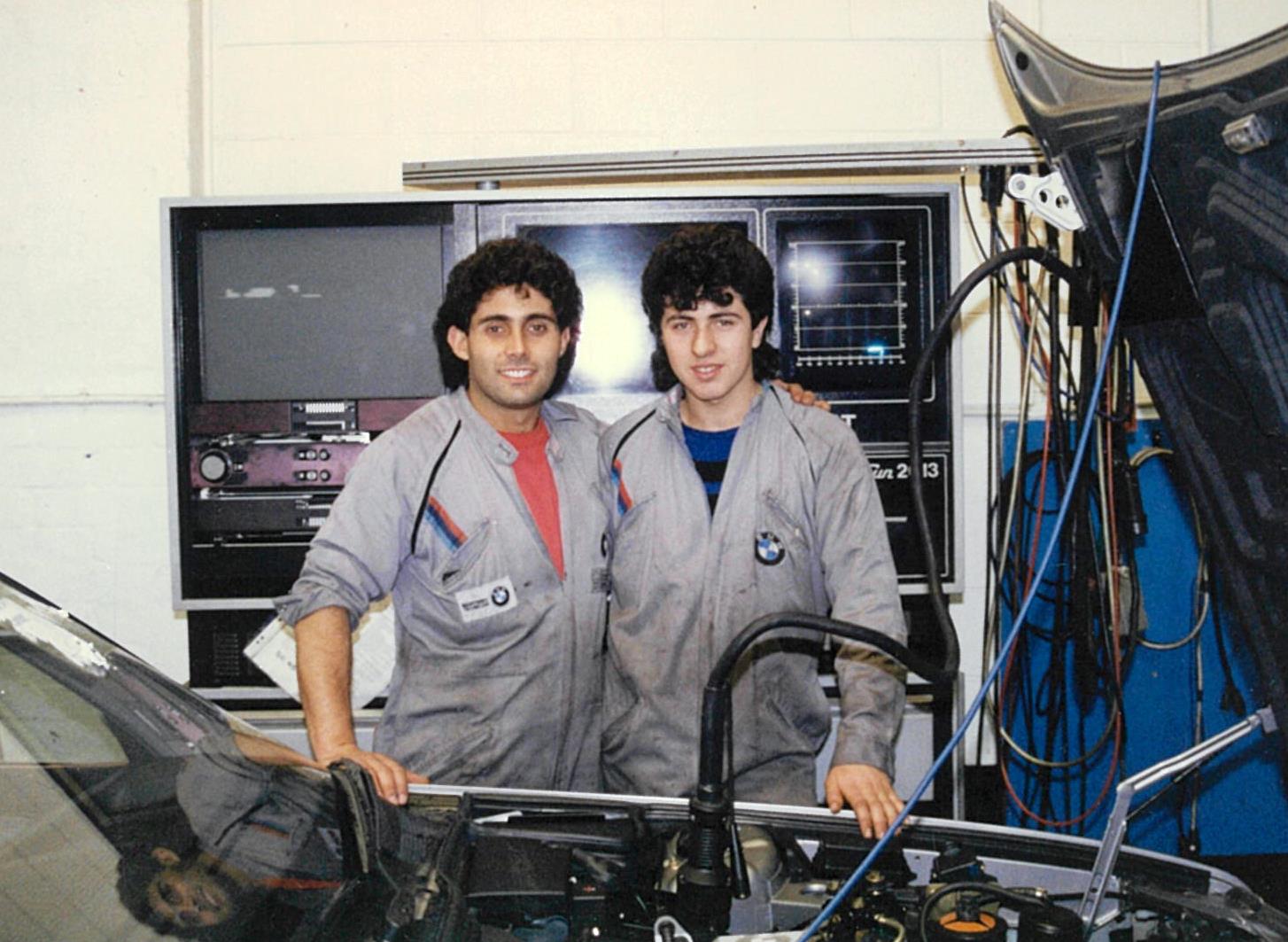 Joe and Chris at Grand Prix BMW 1988